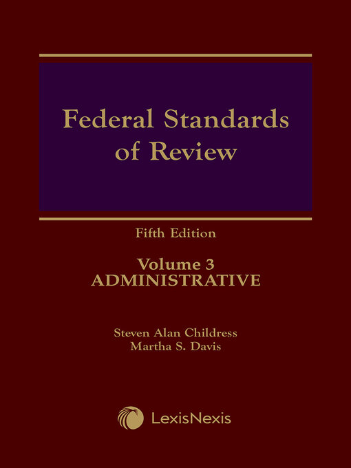 Title details for Federal Standards of Review by Steven Alan Childress - Wait list